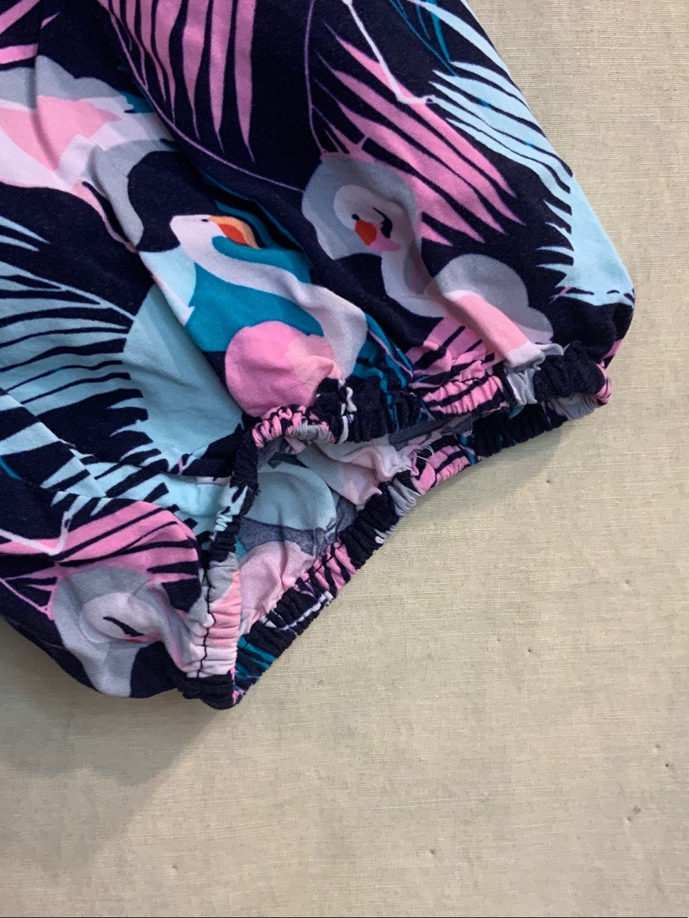 crown & ivy Navy Tropical Flamingo Print Blouse 🦩 - Picture 3 of 8